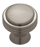 Liberty Hardware Brushed Nickel Plated Solid Brass Knob - 1-1/16