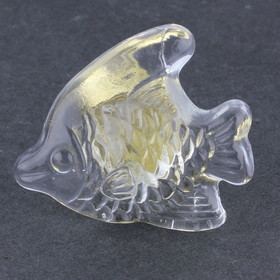 Liberty Hardware NEEDS GLUE! 2" Clear Glass Fish Knob