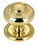 Liberty Hardware 1-3/8" Empire Rope Twist Knob With Back Plate Polished Brass