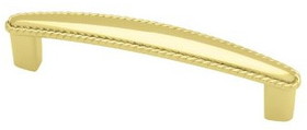 Liberty Hardware 3-3/4" Rope Edge Pull Polished Brass