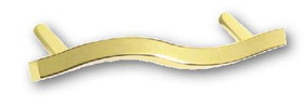 Liberty Hardware 3-3/4" Fusilli Angular Pull Polished Brass