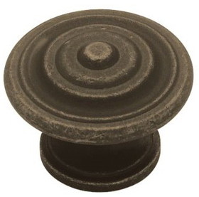 Liberty Hardware 1-3/8" Contempo Concentric Knob Oil Rubbed Bronze