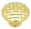 Liberty Hardware 1-3/16" Basket Weave Knob Polished Brass