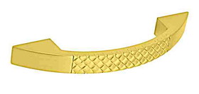 Liberty Hardware 3-3/4" Basket Weave Pull Polished Brass