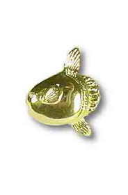 Liberty Hardware 1-3/4" Tutu Fish Knob Polished Brass