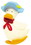 Liberty Hardware 2" Duck with Blue Sun Bonnet Knob