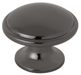 Liberty Hardware Black Nickel - Black Stainless Look Cabinet Knob - 36mm