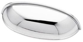 Liberty Hardware 2-1/2" or 3" Dual Mount Cup Pull Polished Chrome