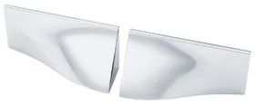 Liberty Hardware 1-1/4" Geometrics Collection Left and Right Waterfall Cup Pulls Polished Chrome