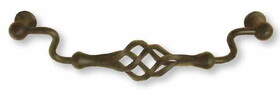 Liberty Hardware 7-9/16" Ball End Bird Cage Pull Bronze
