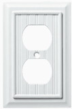 Liberty Hardware Single Gang Wall Plate - Duplex - White