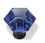 Liberty Hardware 1-1/4" Acrylic Knob Cobalt Blue with Oil Rubbed Bronze Base