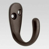 Liberty Hardware (2 Pack) Single Robe Hook Oil Rubbed Bronze