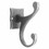 Liberty Hardware Antique Iron Two Prong Scroll Hook LQ-111443