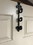 Brainerd Curly Iron Over-door Hook- Black 10' Long - 3-Hooks LQ-11442