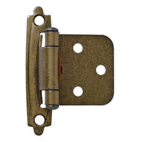 Liberty Hardware Pair of Self-Closing-Variable Overlay-Hinge - Antique Brass 119148