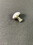 Liberty Hardware 1-3/8" White Ceramic Knob with Satin Nickel (085-03-3786)