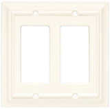 Brainerd Brainerd - Wood Architectural Double Decorator Wall Plate - 126336