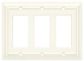 Brainerd Brainerd - Wood Architectural Triple Decorator Wall Plate - 126337