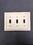 Liberty Hardware Wood Architectural Triple Toggle Light Almond Wall Plate