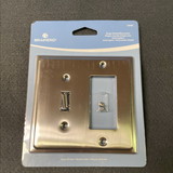 Liberty Country Fair Single Switch/Decorator Wall Plate Satin Nickel