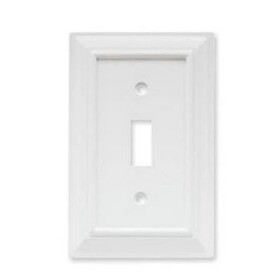 Liberty LQ-129629 Architectural Single Switch Wall Plate Off White 085-03-3429