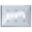 Brainerd Beverly Triple Switch Wall Plate Polished Chrome
