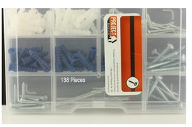 Liberty Hardware Wall Anchor Kit With Drill Bits - 138 Pieces - Project Basics LQ-149132