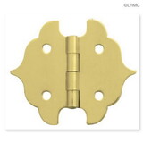 Brainerd LQ-20721-1XC-100 (100-Pack) Pair Small Solid Brass Jewel Box Hinge 1-1/8
