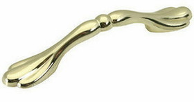 Liberty Hardware 3" Ornate Spoon Foot Drawer Pull Brass