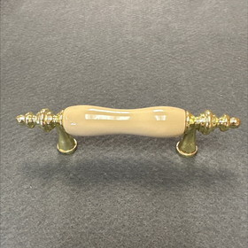 Liberty 3" Flare Foot Pull Brass With Almond Ceramic Insert