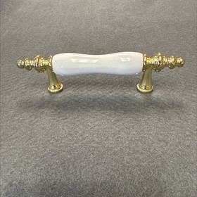 Liberty 3" Flare Foot Pull Brass With White Ceramic Insert
