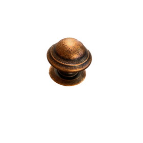 Avante 1-1/3" Avante Round Ring Knob Antique Copper