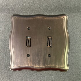Liberty Hardware Double Switch Wall Plate Venetain Bronze