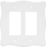 Brainerd White Nylon Double Decorator Wall Plate