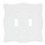 Brainerd Brainerd White Nylon Double Switch Plate