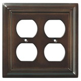 Brainerd Brainerd - Liberty Architectural Double Duplex Wall Plate - Walnut