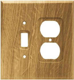 Brainerd Oak Wood Single Switch/ Duplex Wall Plate (64677)