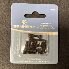 Brainerd LQ-64684 Wall Plate Screw Pack Antique Brass