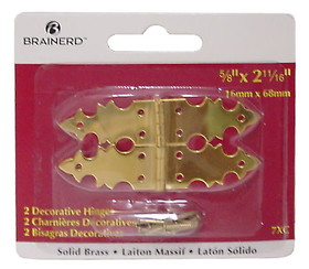 Liberty Hardware Decorative Hinge - Solid Brass 2-11/16" X 5/8" LQ-7XC