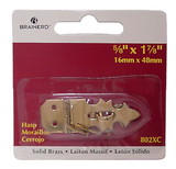 Liberty Hardware Miniature Hasp & Staple in Solid Brass - 5/8
