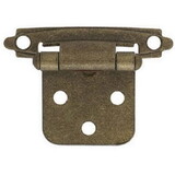 Liberty LQ-81465 10-Pack Variable Overlay Self Closing Hinge Antique Brass With Install Kit