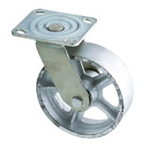 Liberty Hardware 6 in. Zinc-Plated Industrial Swivel Plate Caster with 1100 lb. Load Rating