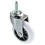 Liberty Hardware SET of  FOUR (4)  2-1/2" White Swivel Stem Caster with 130 lb. Load Rating 847928