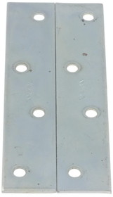 Hillman 2-PACK 4" Mending Plate with Screws - Zinc Plated B
