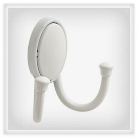 Liberty Hardware Atticus Concealed Mount Double Hook White