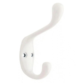 Liberty Hardware (3-Pack) 3-1/2" Heavy Duty Coat and Hat Hook White