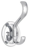 Liberty Hardware Chrome Hat and Coat Hook - Two Prong - 3