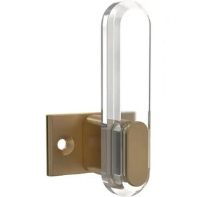 Liberty Hardware 3" Clear Acrylic Pill Hook Champagne Bronze