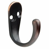 Liberty Hardware (2 Pack) Single Prong Robe Hook Bronze with Copper Highlights